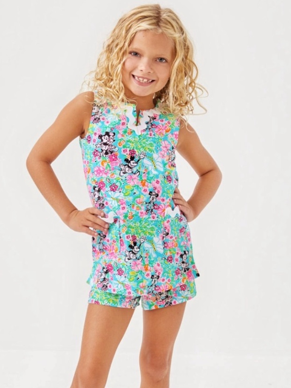 Lilly Pullitzer + Disney Shift Set girls size 7 new with tags Minnie Mouse